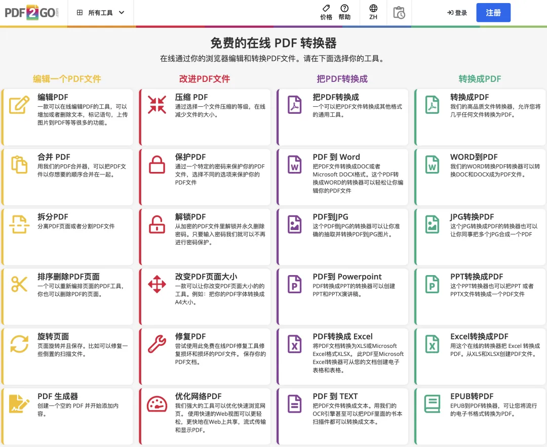 PDF办公神器，无需下载软件！